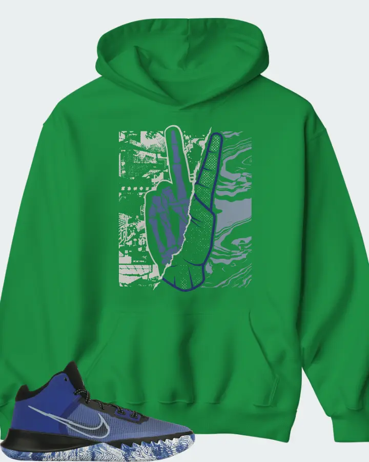 Nike Kyrie Flytrap 4 Sneaker Matching Kelly Green Hoodie - Peace of mind