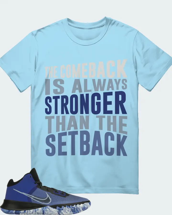 Nike Kyrie Flytrap 4 Sneaker Matching Ocean Blue T-Shirt - The Comeback