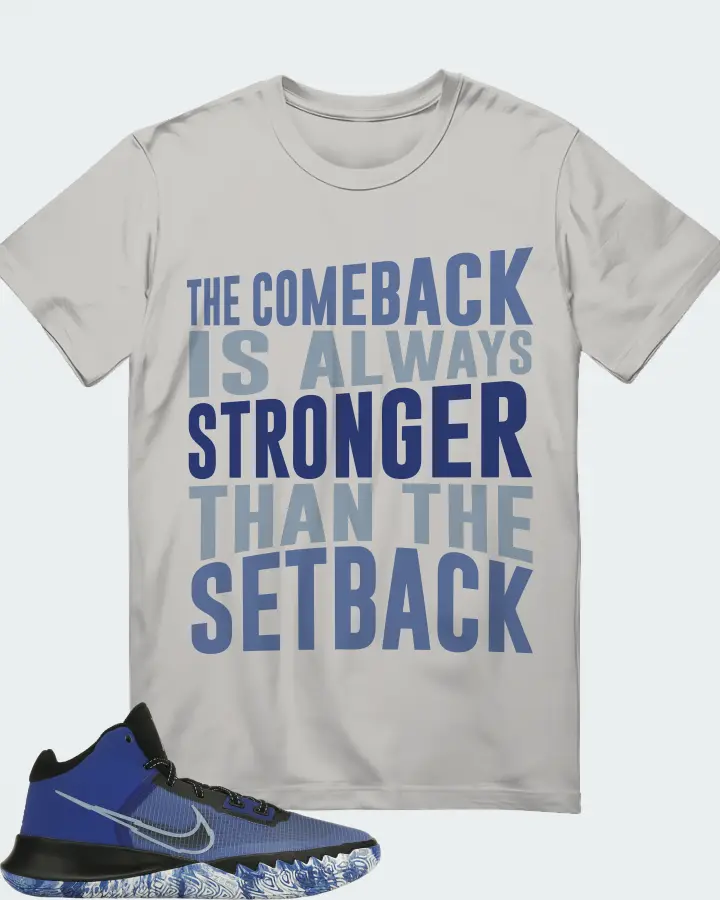 Nike Kyrie Flytrap 4 Sneaker Matching Grey Kid's T-Shirt - The Comeback