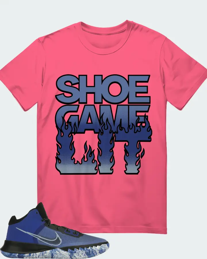 Nike Kyrie Flytrap 4 Sneaker Matching Charity Pink T-Shirt - Shoe Game Lit Refreshed