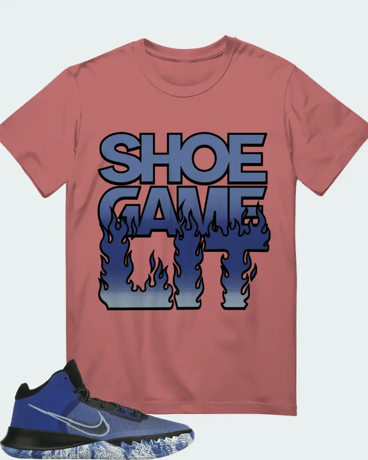 Nike Kyrie Flytrap 4 Sneaker Matching Mauve T-Shirt - Shoe Game Lit Refreshed