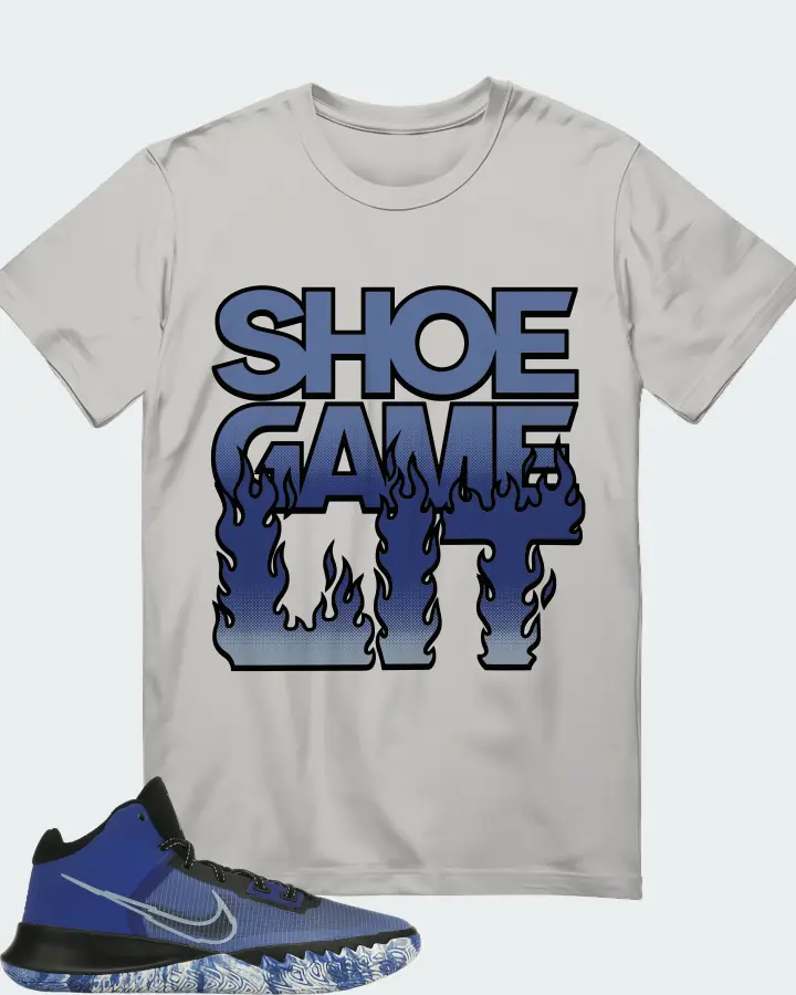 Nike Kyrie Flytrap 4 Sneaker Matching Grey Kid's T-Shirt - Shoe Game Lit Refreshed
