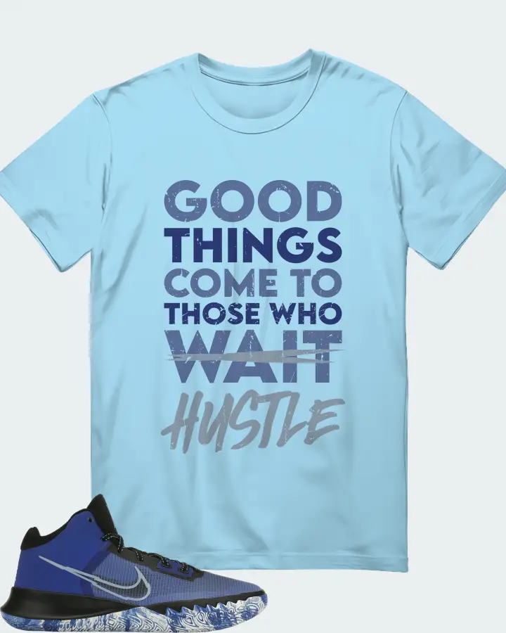 Nike Kyrie Flytrap 4 Sneaker Matching Ocean Blue T-Shirt - Good Things Come
