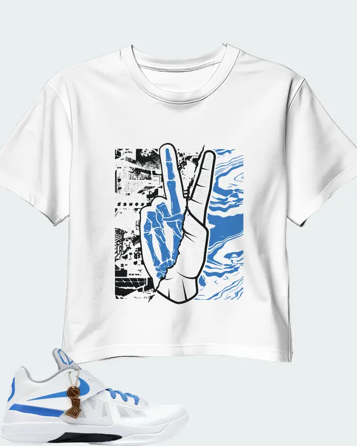 Nike KD 4 Sneaker Matching White Crop Top - Peace of mind