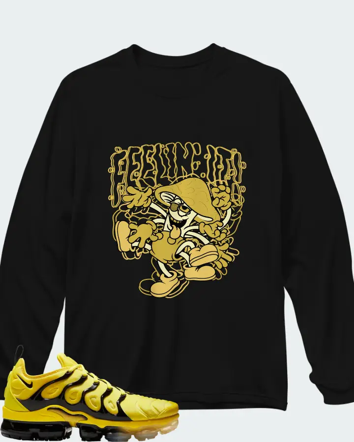 Nike Air VaporMax Plus Opti Yellow Opti Yellow Matching Long Sleeve T-Shirt