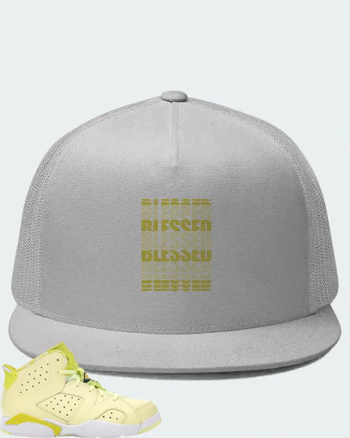 Jordan 6 Retro Sneaker Matching White Hat - BLESSED Many Times