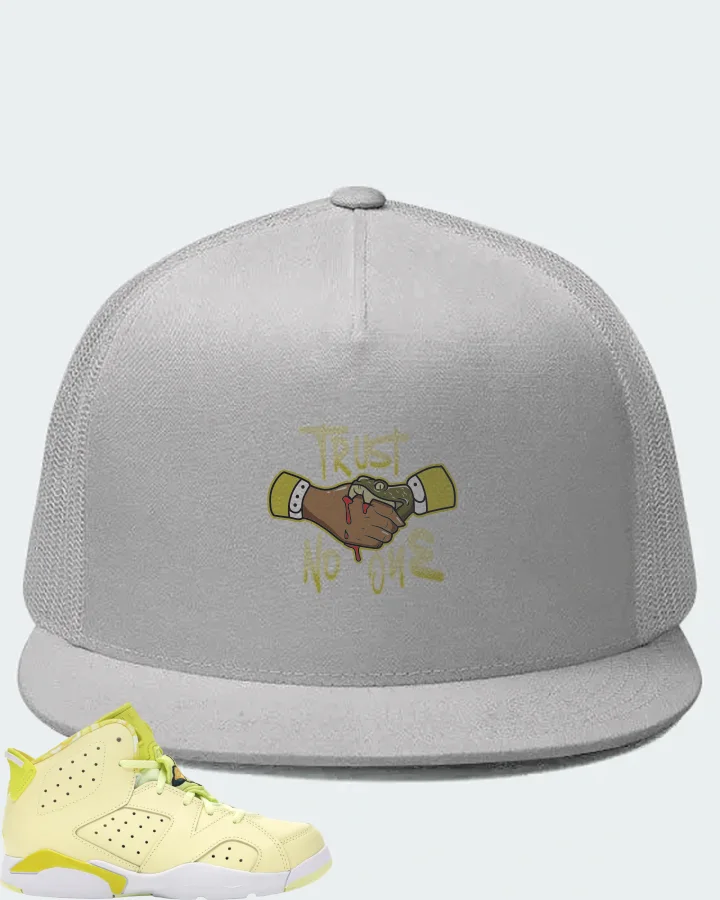 Jordan 6 Retro Sneaker Matching White Hat - Trust No One