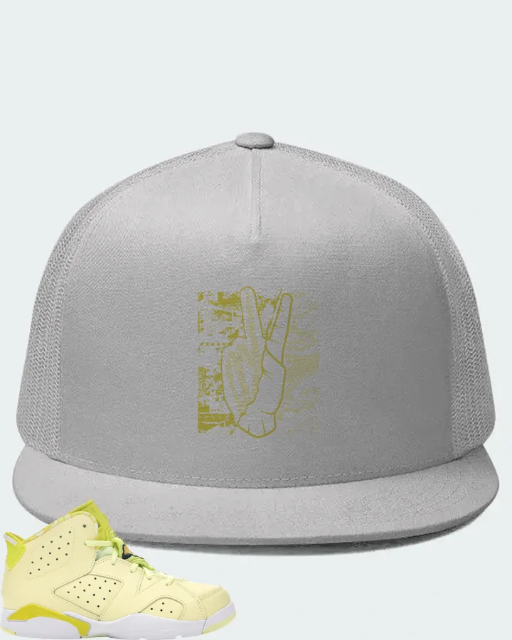 Jordan 6 Retro Sneaker Matching White Hat - Peace of mind