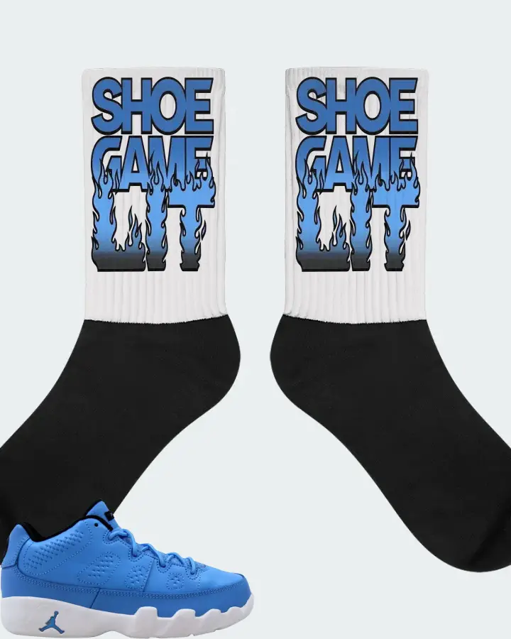 Jordan 9 Retro Low Sneaker Matching White Socks - Shoe Game Lit Refreshed