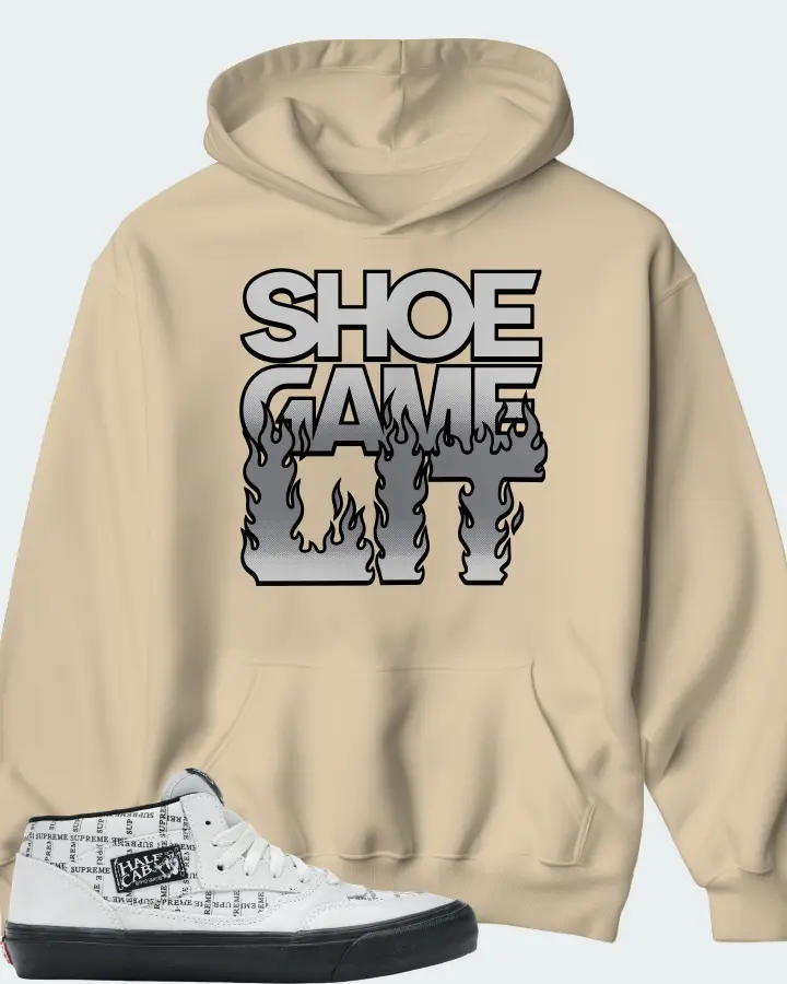 Vans Half Cab Sneaker Matching Cream Hoodie - Shoe Game Lit Refreshed
