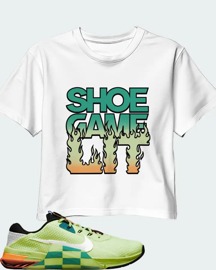 Nike Metcon 7 Sneaker Matching White Crop Top - Shoe Game Lit Refreshed