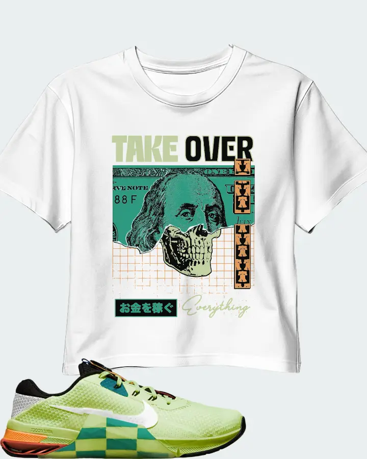 Nike Metcon 7 Sneaker Matching White Crop Top - Take Over
