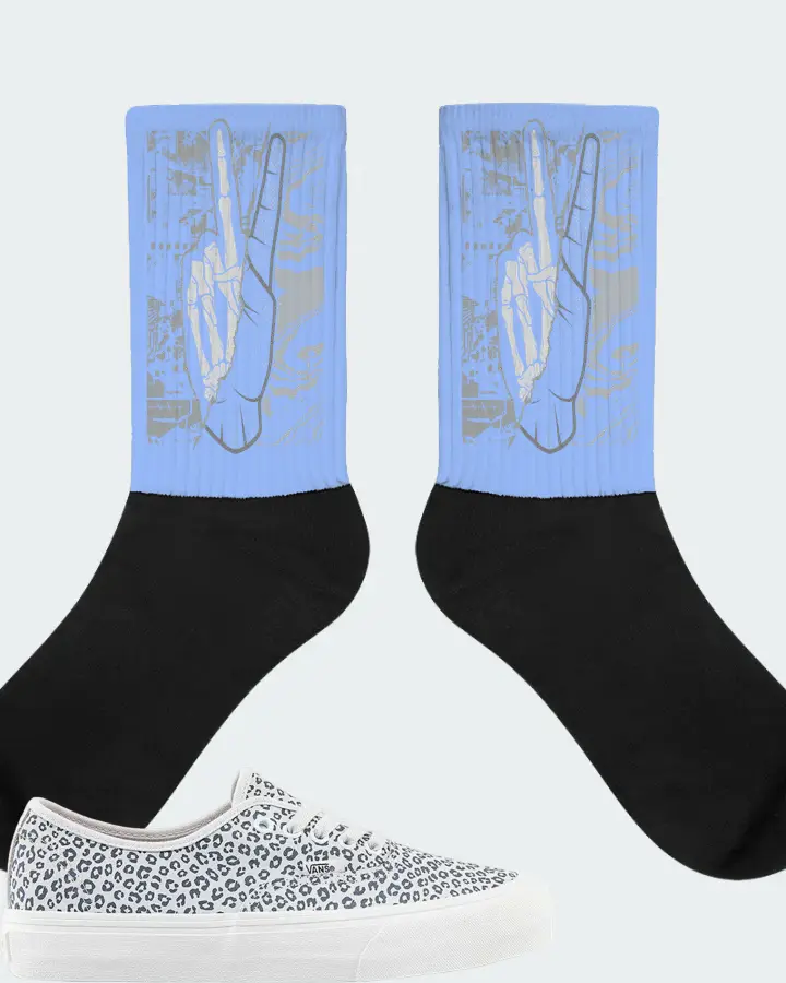 Vans Authentic VR3 LX  Sneaker Matching Carolina Blue Socks - Peace of mind
