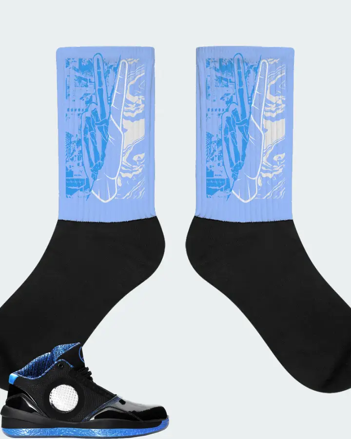 Jordan 2010 Sneaker Matching Carolina Blue Socks - Peace of mind