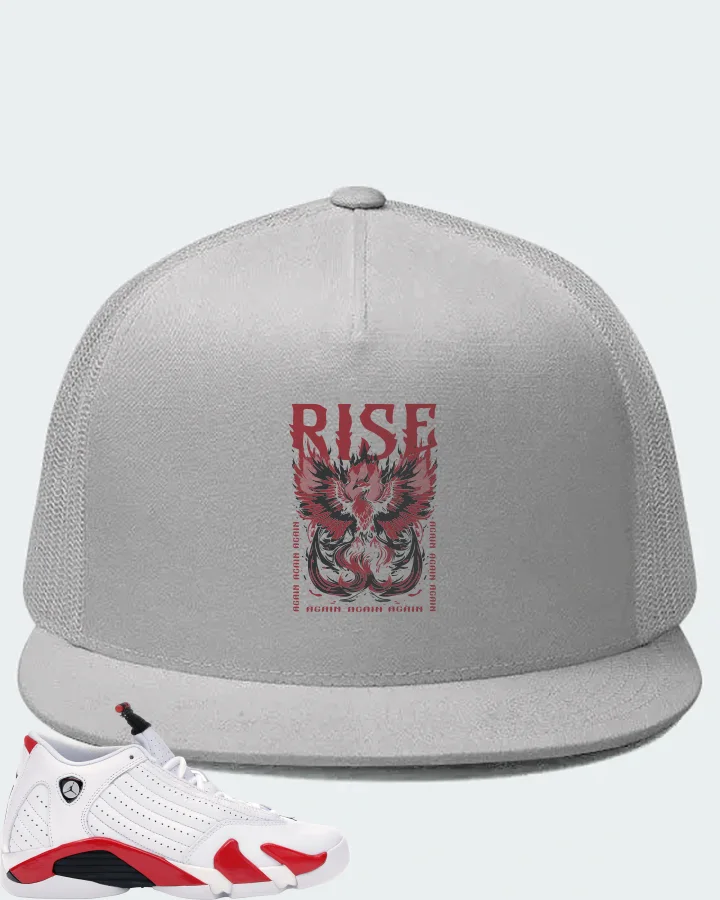 Jordan 14 Retro Sneaker Matching White Hat - RISE