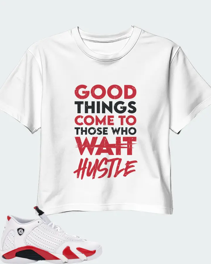 Jordan 14 Retro Sneaker Matching White Crop Top - Good Things Come