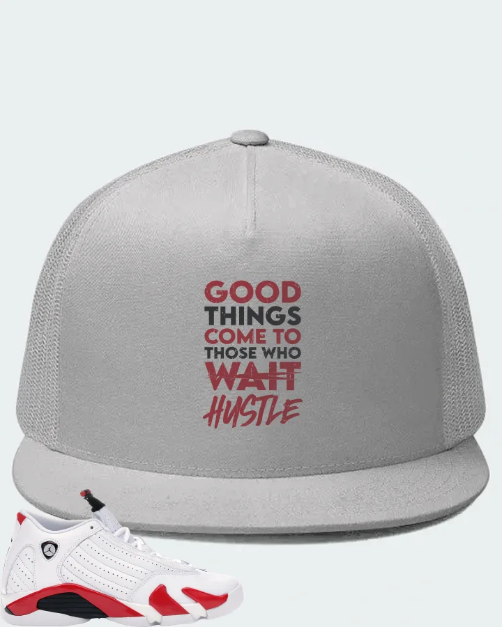 Jordan 14 Retro Sneaker Matching White Hat - Good Things Come