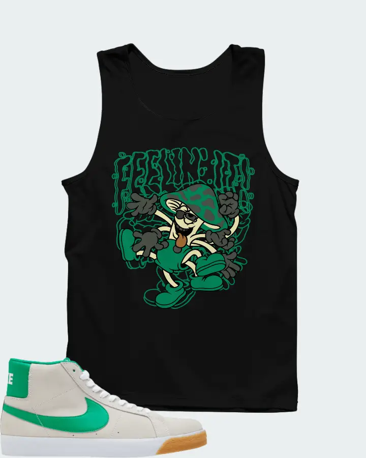 Nike SB Zoom Blazer Mid Summit White Lucky Green Matching Tank Top