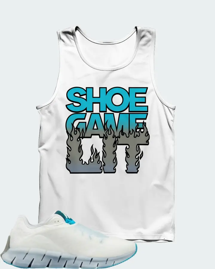 Reebok Zig Kinetica Sneaker Matching White Tank Top - Shoe Game Lit Refreshed
