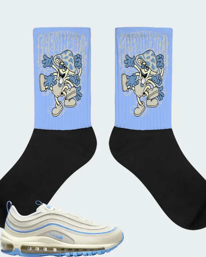 Nike Air Max 97 Athletic Department Sail University Blue Matching Socks