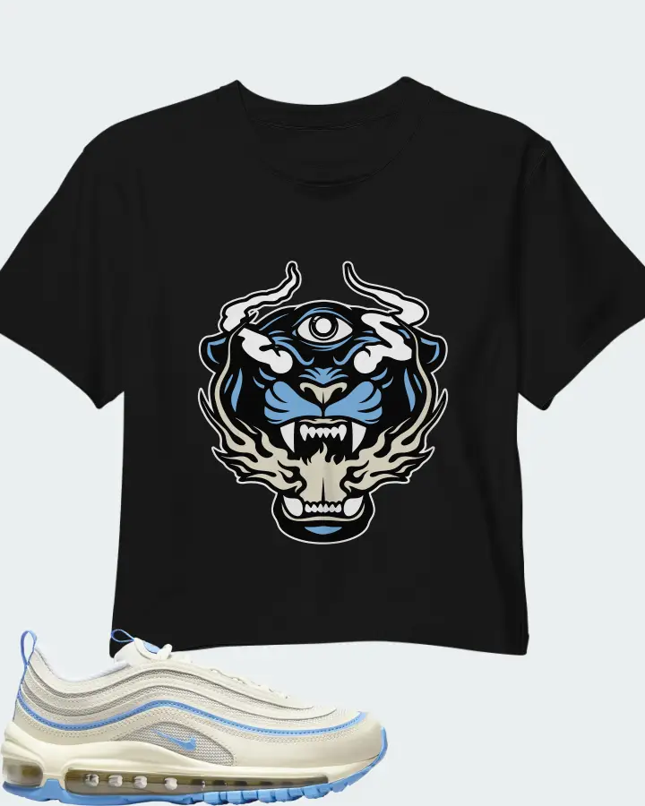 Nike Air Max 97 Athletic Department Sail University Blue Matching Crop Top