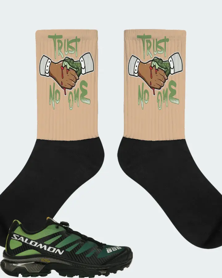 Salomon XT-4 OG Sneaker Matching Cream Socks - Trust No One