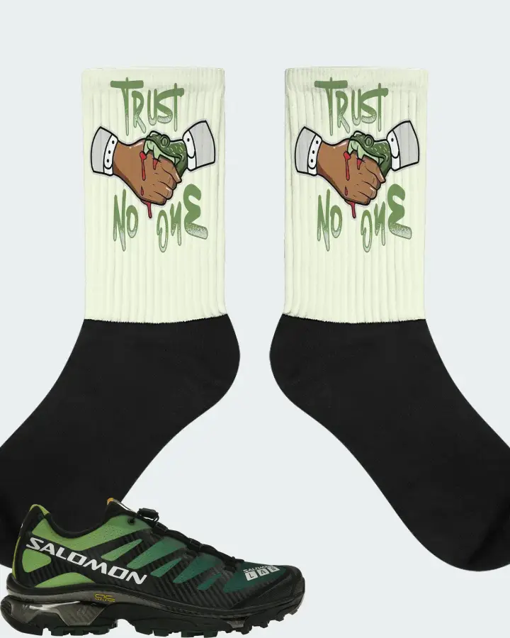 Salomon XT-4 OG Sneaker Matching Citron Socks - Trust No One