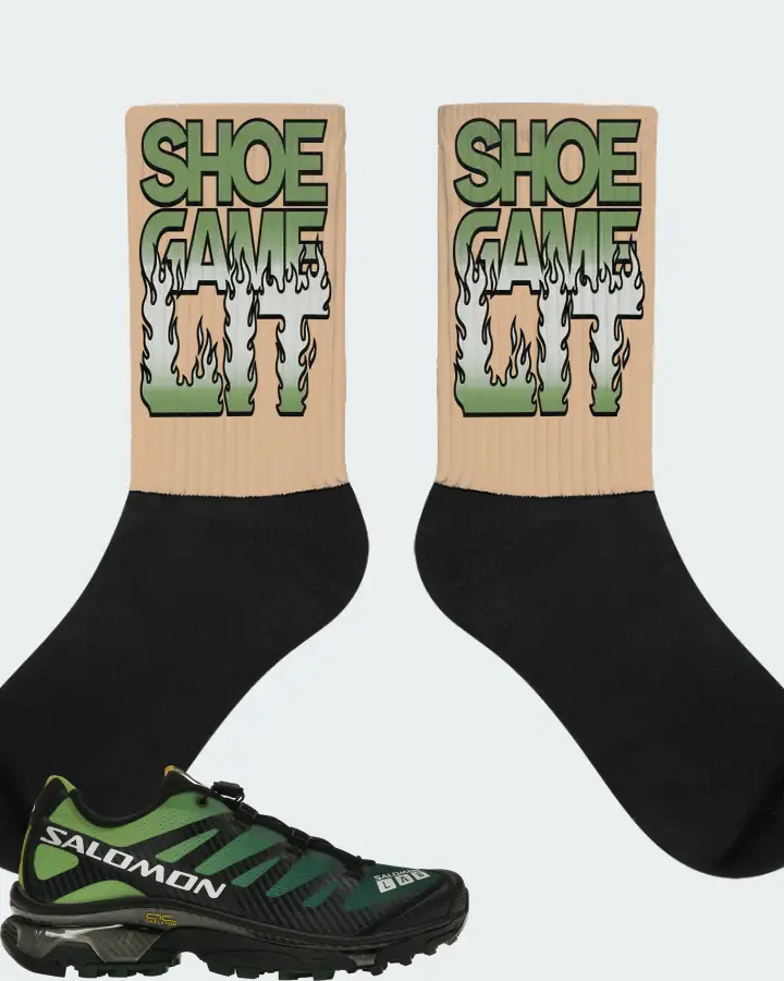 Salomon XT-4 OG Sneaker Matching Cream Socks - Shoe Game Lit Refreshed