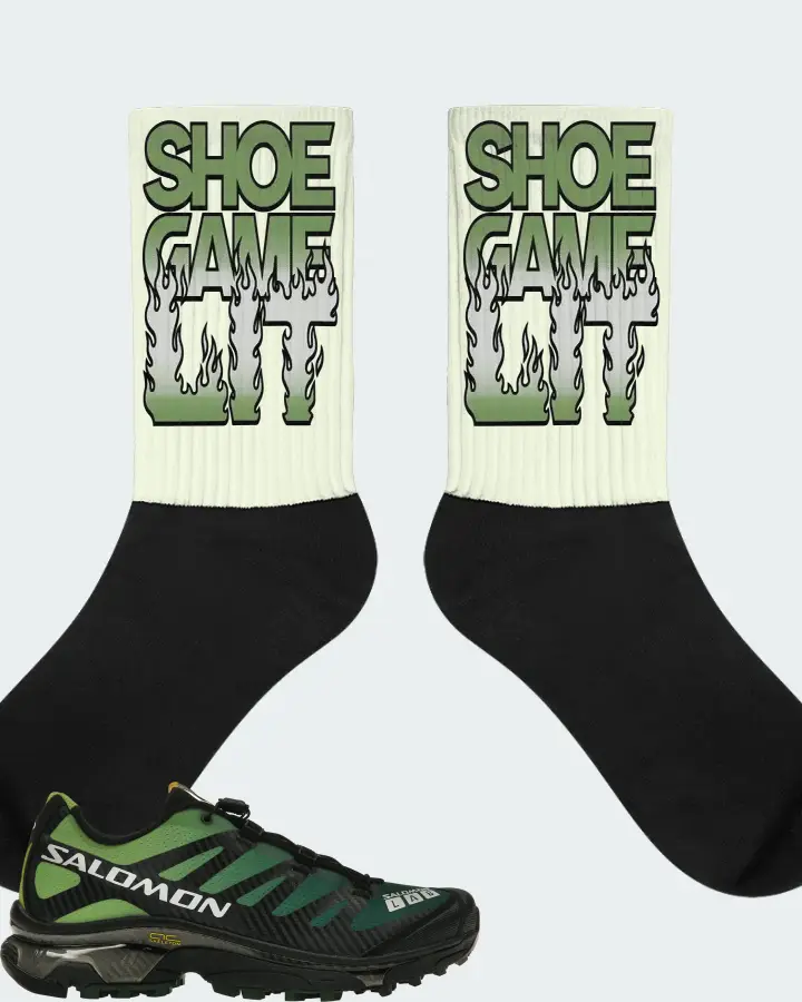 Salomon XT-4 OG Sneaker Matching Citron Socks - Shoe Game Lit Refreshed