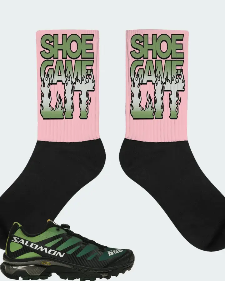 Salomon XT-4 OG Sneaker Matching Pink Socks - Shoe Game Lit Refreshed