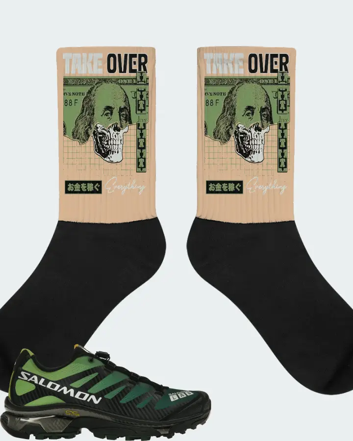 Salomon XT-4 OG Sneaker Matching Cream Socks - Take Over
