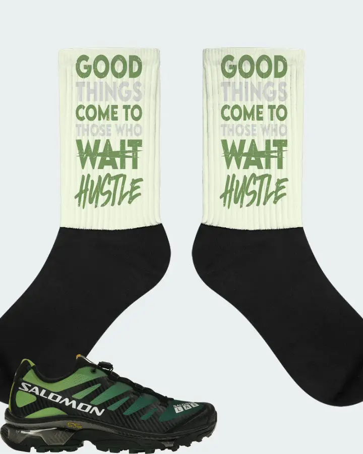 Salomon XT-4 OG Sneaker Matching Citron Socks - Good Things Come