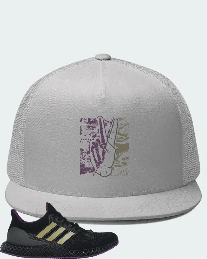 adidas Ultra 4D Sneaker Matching White Hat - Peace of mind