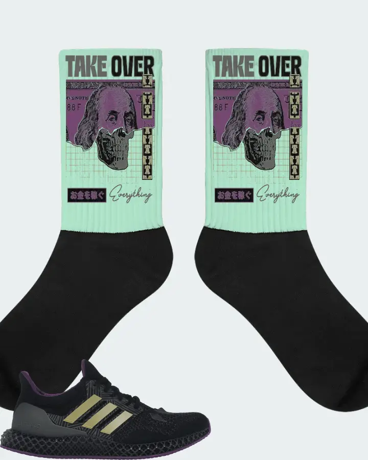 adidas Ultra 4D Sneaker Matching Mint Socks - Take Over