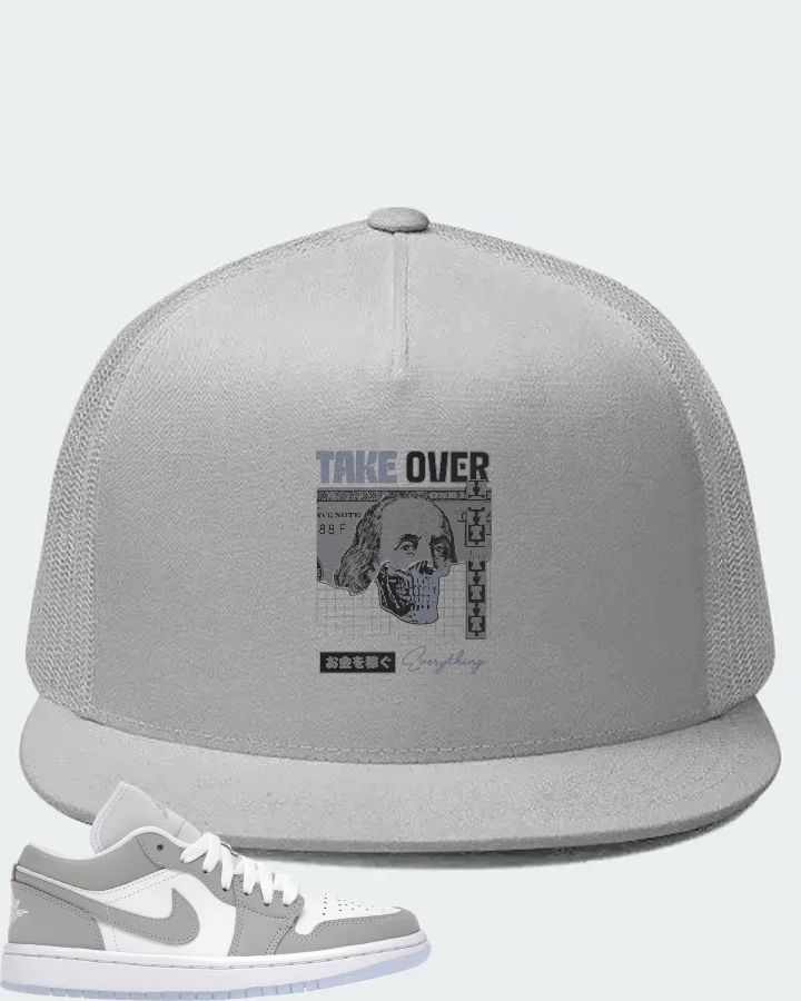 Jordan 1 Low Sneaker Matching White Hat - Take Over