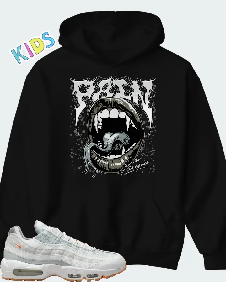 Nike Air Max Plus Wolf Grey Hot Curry Matching Kid's Hoodie
