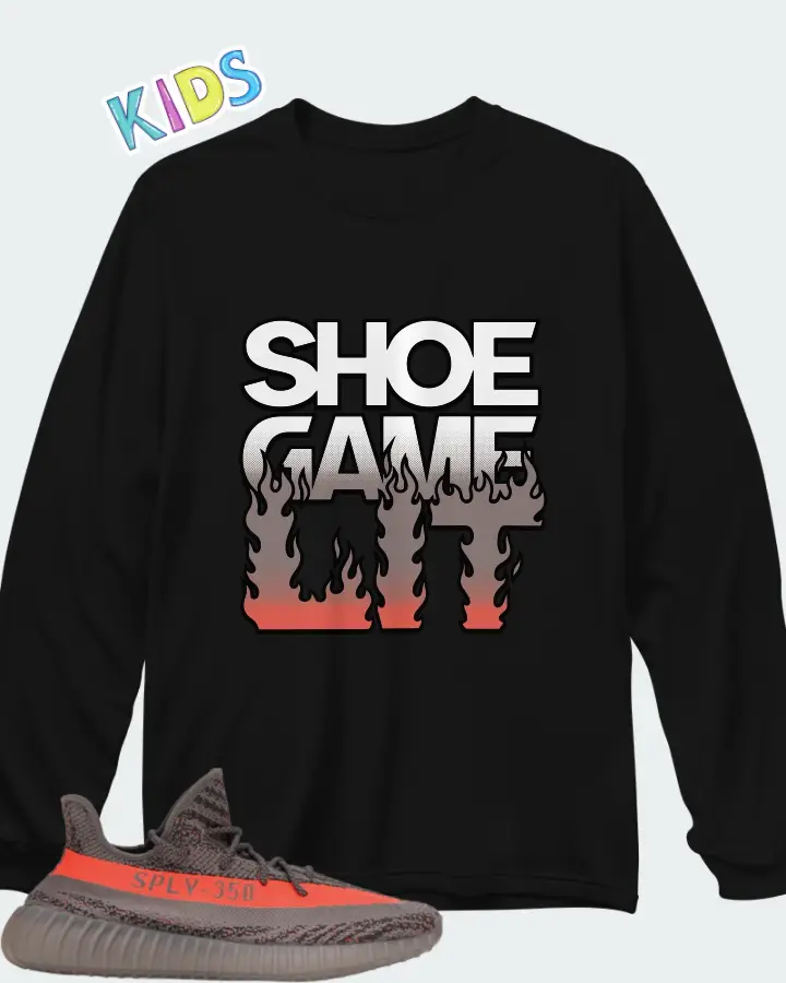 adidas Yeezy Boost 350 V2 Matching Kid's Long Sleeve T-Shirt