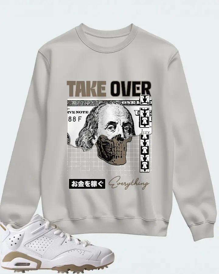 Jordan 6 Retro Low Golf Sneaker Matching Sweatshirt - Take Over