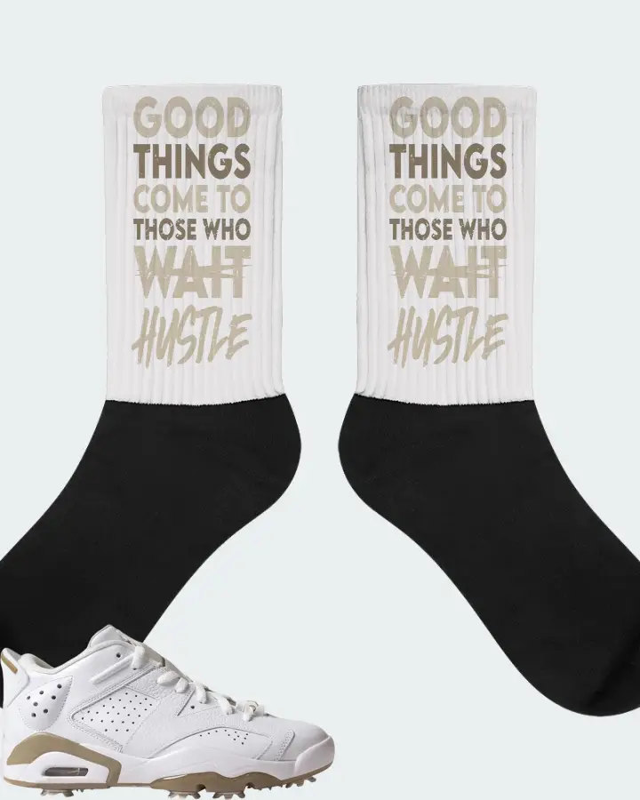 Jordan 6 Retro Low Golf Sneaker Matching White Socks - Good Things Come