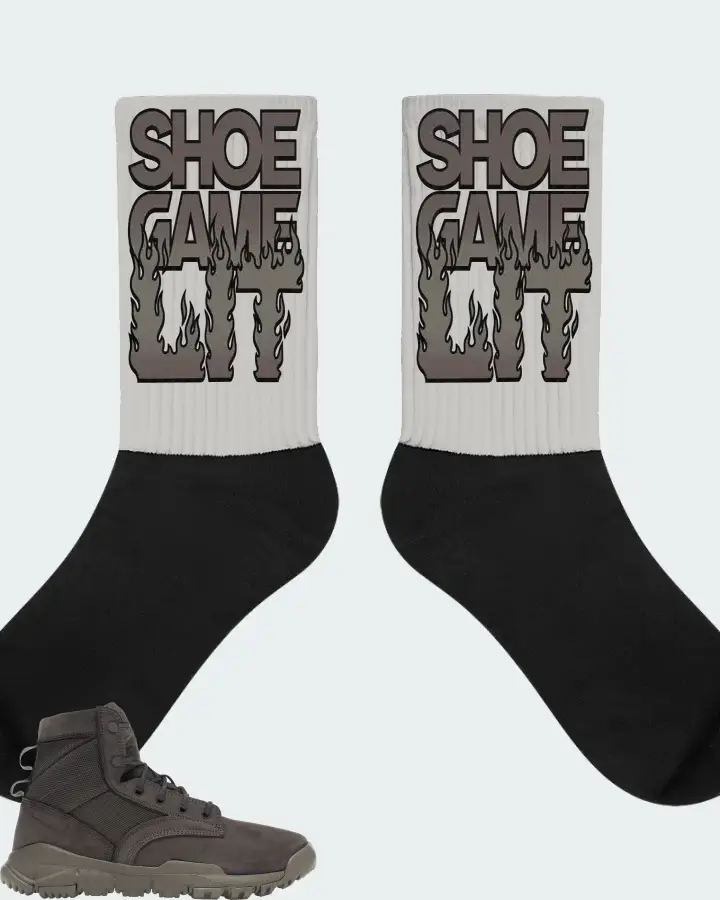 Nike SFB 6" NSW Leather Sneaker Matching Grey Socks - Shoe Game Lit Refreshed