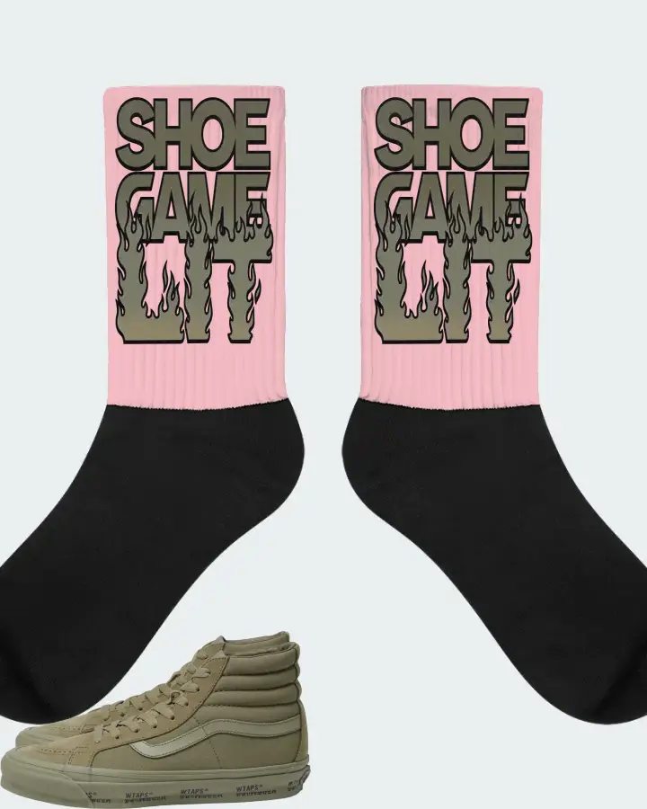 Vans Vault Sk8-Hi OG LX Sneaker Matching Pink Socks - Shoe Game Lit Refreshed