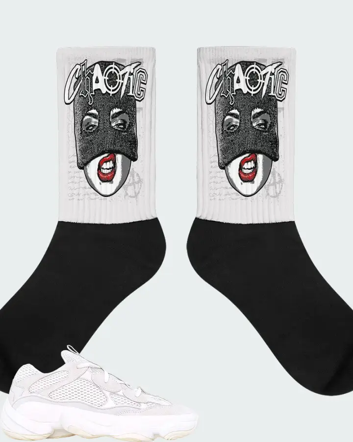 adidas Yeezy 500 Bone White Matching Socks