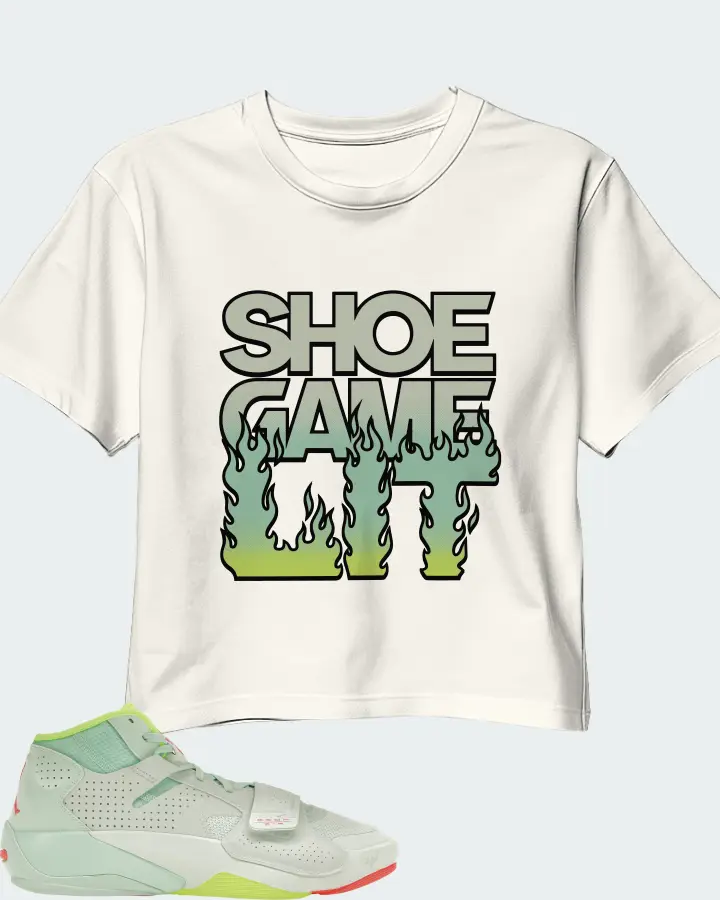 Jordan Zion 2 Sneaker Matching Ecru White Crop Top - Shoe Game Lit Refreshed