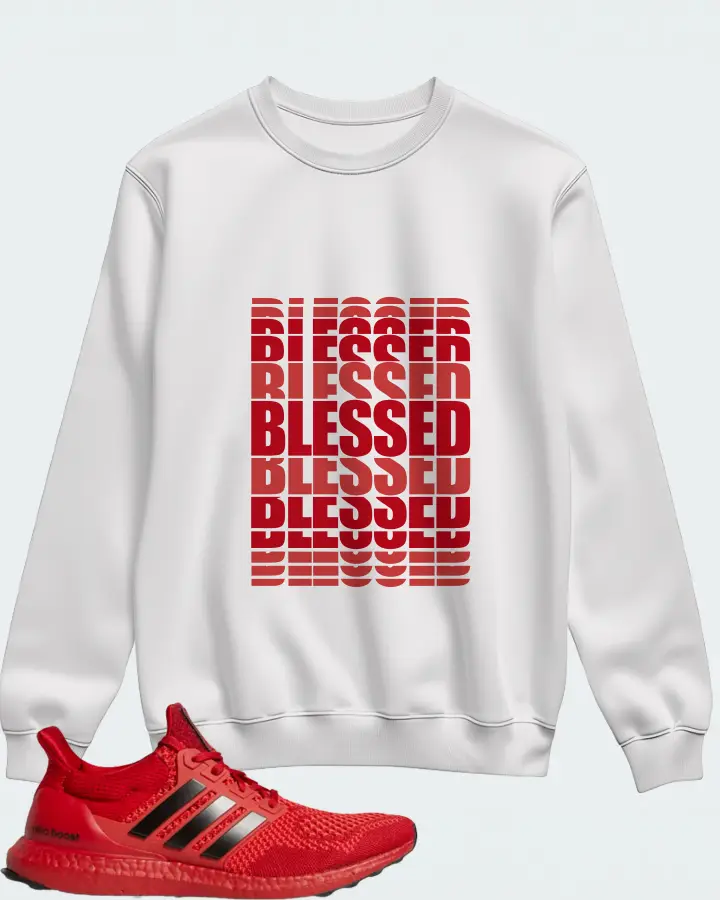 adidas Ultra Boost 1.0 Sneaker Matching White Sweatshirt - BLESSED Many Times