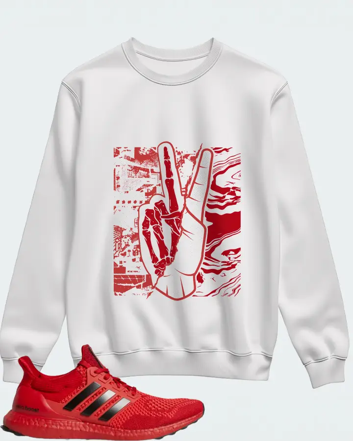 adidas Ultra Boost 1.0 Sneaker Matching White Sweatshirt - Peace of mind