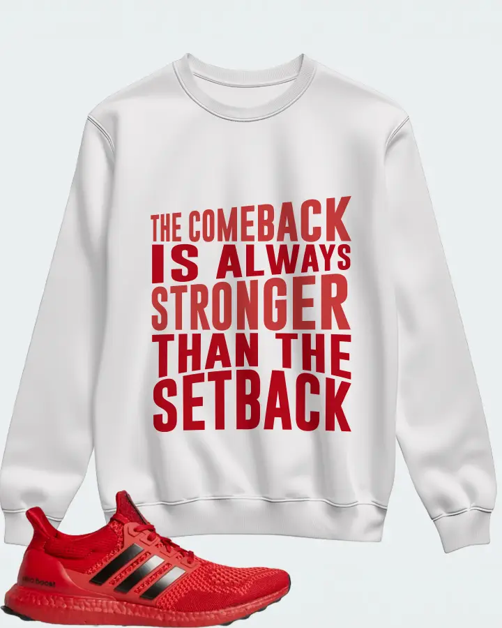 adidas Ultra Boost 1.0 Sneaker Matching White Sweatshirt - The Comeback