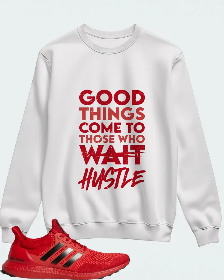 adidas Ultra Boost 1.0 Sneaker Matching White Sweatshirt - Good Things Come