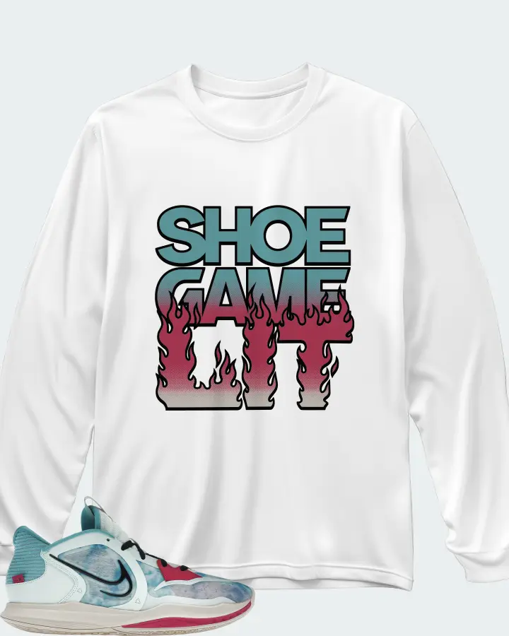 Nike Kyrie Low 5 Sneaker Matching White Long Sleeve T-Shirt - Shoe Game Lit Refreshed