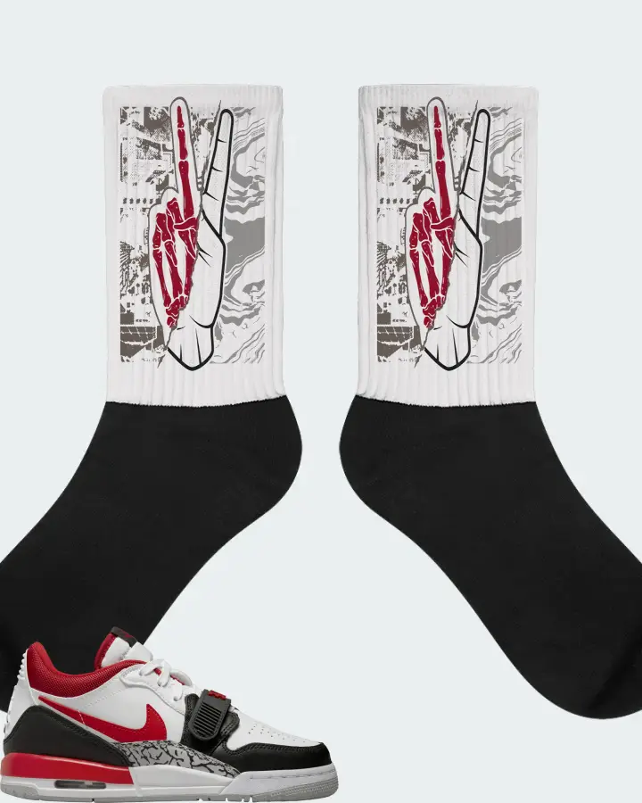 Jordan Legacy 312 Low Sneaker Matching White Socks - Peace of mind