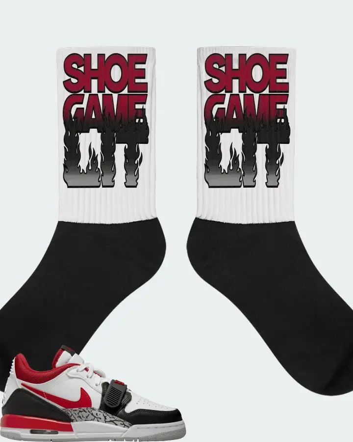 Jordan Legacy 312 Low Sneaker Matching White Socks - Shoe Game Lit Refreshed